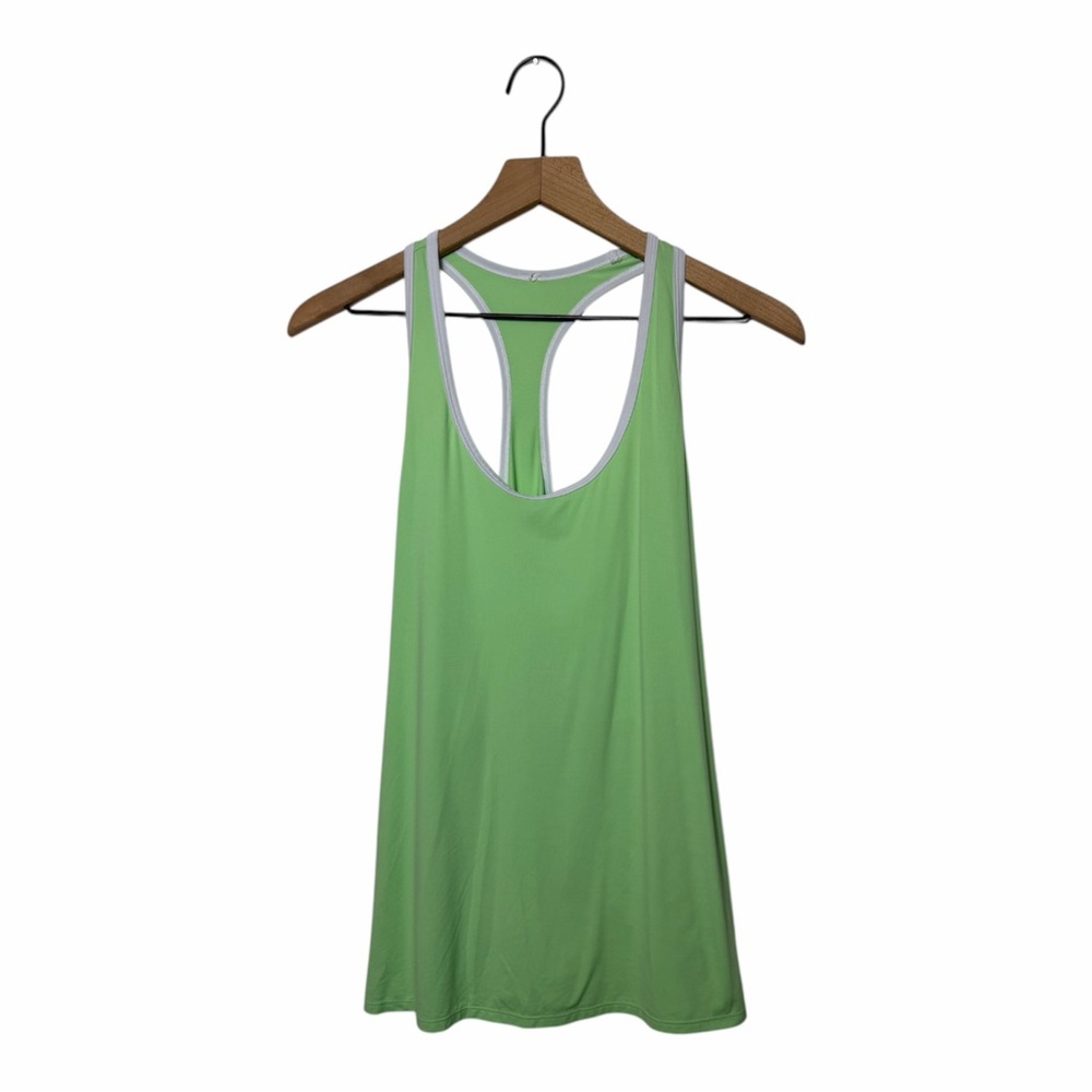 ALO Yoga Green Racerback Tank Top